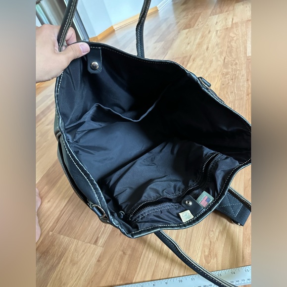 Duluth Trading Sportmans Black Leather Tote - Picture 7 of 16